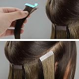 metagio Hair Extension Tape Tabs 2 Rolls 6 Meters Double Sided Blue view 4