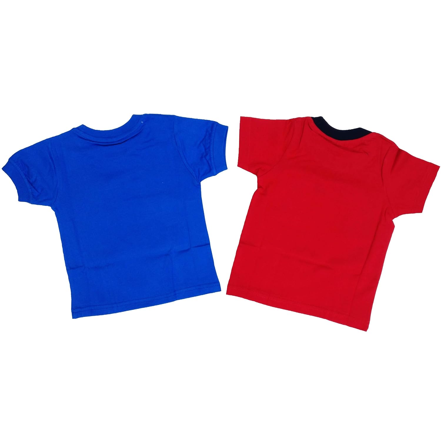 baby blue and red t shirt