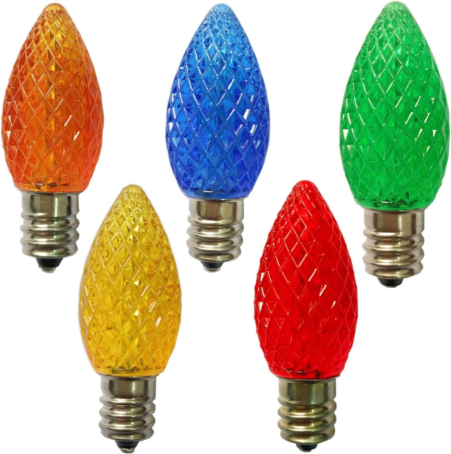 C7 Replacement Bulbs LED 25 Pack Not Fragile,C7 Outdoor String