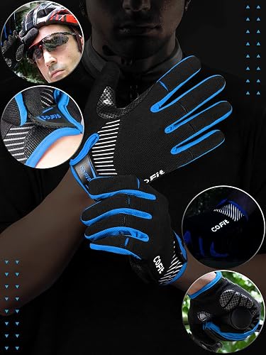 thumbnail image 2 of Unisex Full Finger Cycling Gloves For Road MTB BMX - Touchscreen, Silicone Grip 2 of 4