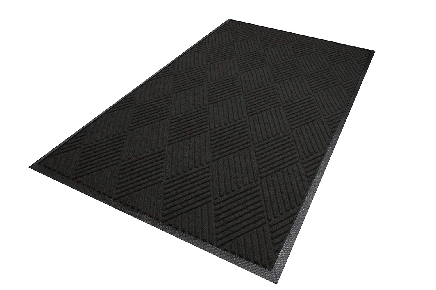 WaterHog Diamond CommercialGrade Entrance Mat with Rubber Border