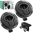 LATCH.IT RV Flush Latch Lock | 2-Pack Black Flush Slam Latch | 100% Metal Boat Latch | Boat Hatch Latches | Boat Latches | ONLY fits Lock Holes with a Diameter of 2” & a Door Thickness up to 0.5"