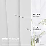 Deconovo Super Soft Thermal Blackout Curtains 90x90 Silver Grey 1 Pair view 7