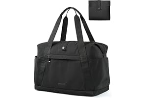 BAGSMART Personal Item Travel Bag For Spirit Airlines, 23L Lightweight Gym Bag for Women Foldable Duffle Bag Weekender Overnight Bag for Travel, Gym