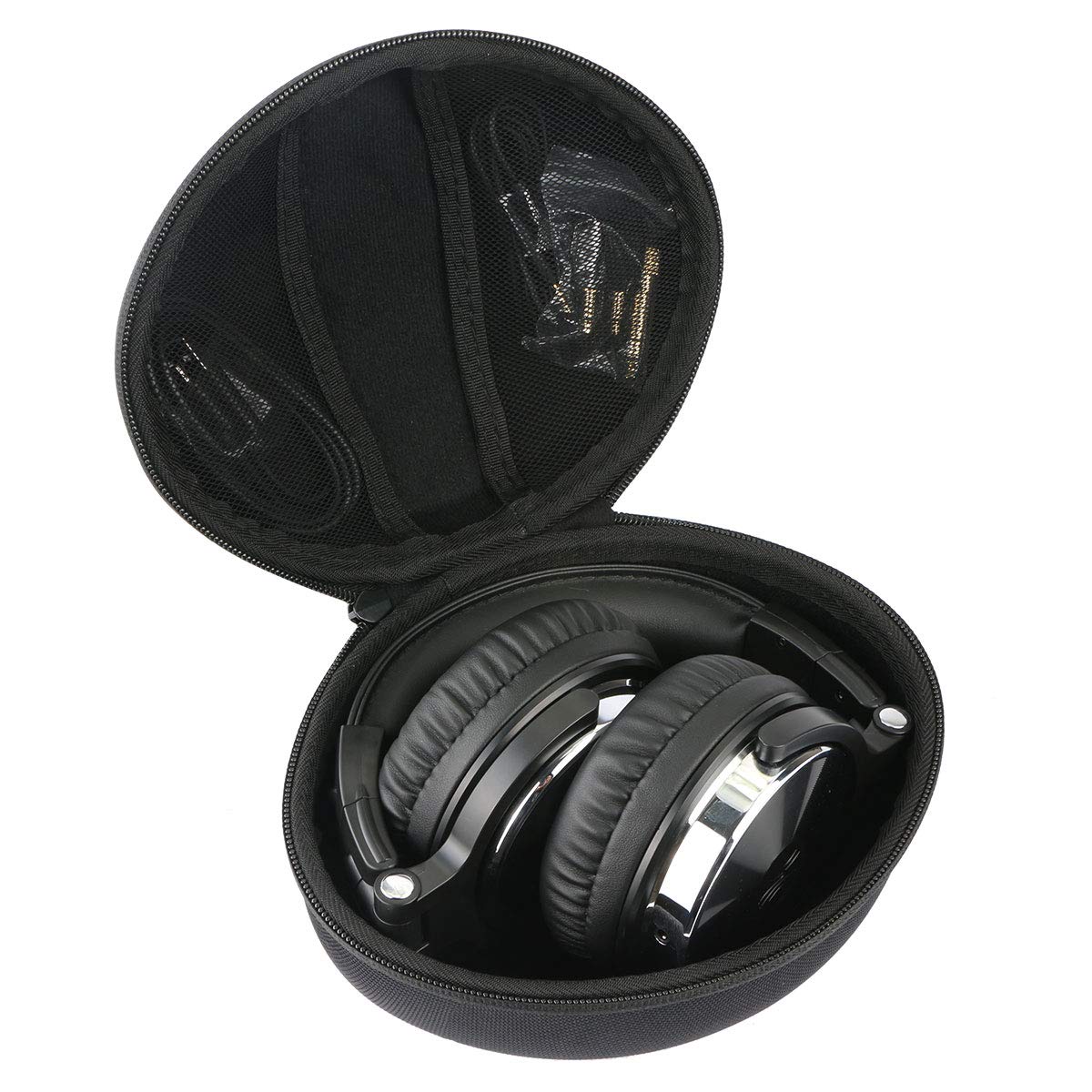 Khanka Headphone Case for OneOdio Over Ear Headphones Closed Back Studio DJ Headphones Bluetooth Headset, Case Only (Black zipper)