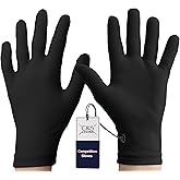 CRS Cross Competition Figure Skating Gloves, Stretch Ice Skating Gloves | Fitted Stretch Spandex Gloves for Ice Skating, Dance, Roller and Cheerleading. Comfortable Fit Moves with Your Performance