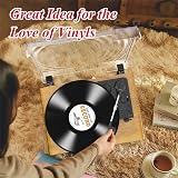 Udreamer Record Player with Speaker Bluetooth Turntable 3 Speed Belt-Driven view 8