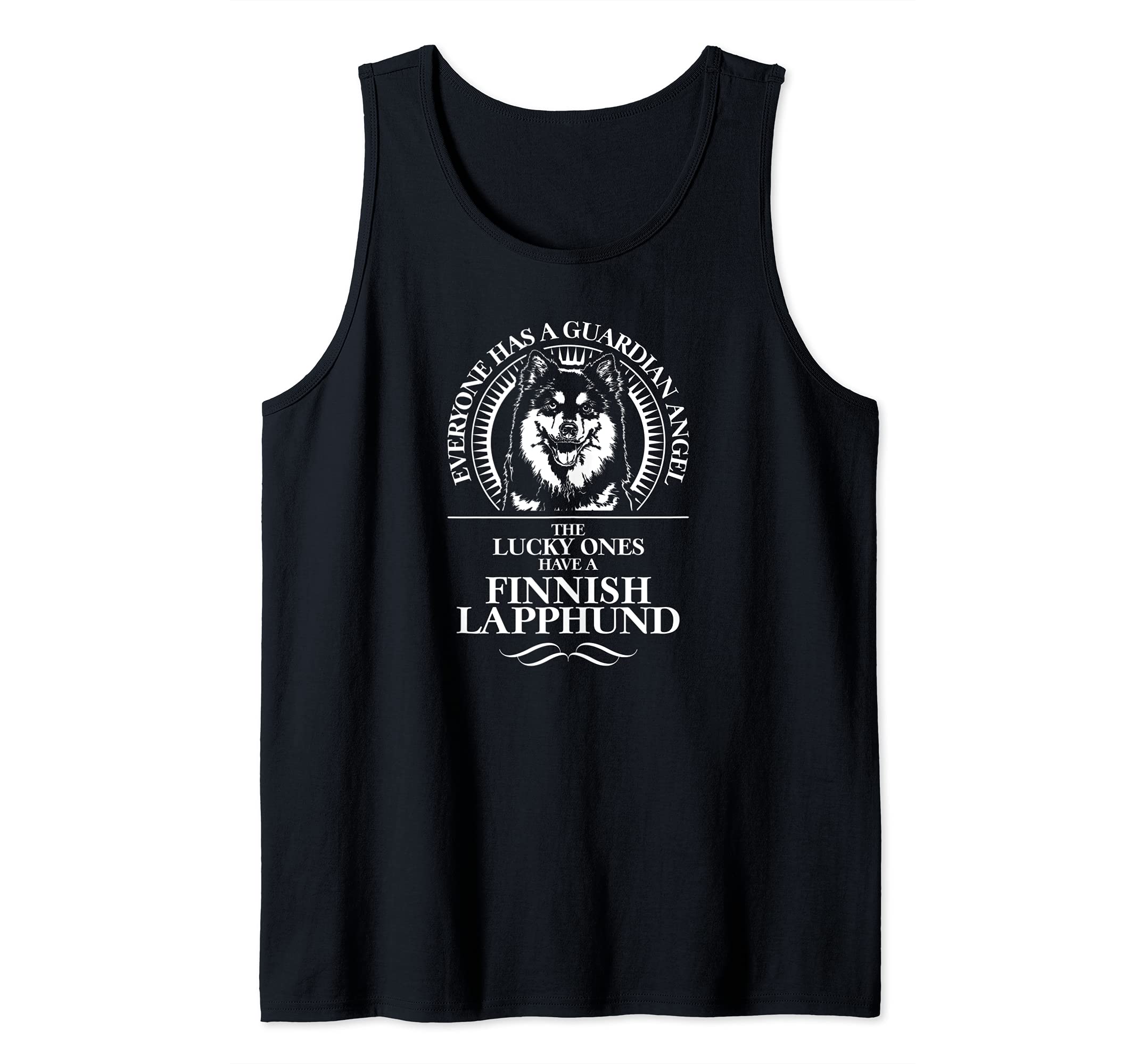 Proud Finnish Lapphund Guardian Angel dog saying Tank Top
