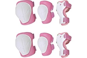 TS TST GRP LLC TST Kids Protective Gear Set, Kids Knee Pads and Elbow Pads Set, Toddler Wrist Guard for Kids 3-12 Years, Child Protective Gear Set for Roller Skates, Cycling