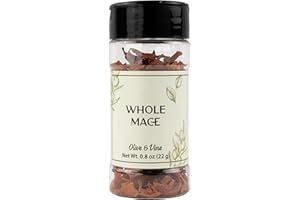 Olive & Vine Whole Mace, Warm & Spicy, For Baking & Curries, Rich Tradition, Authentic Taste, For Global Recipes (0.8 Ounce)