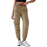 YIPINK Lightweight Workout Joggers for Women 30" High Waisted Outdoor Running Casual Track Pants with Pockets