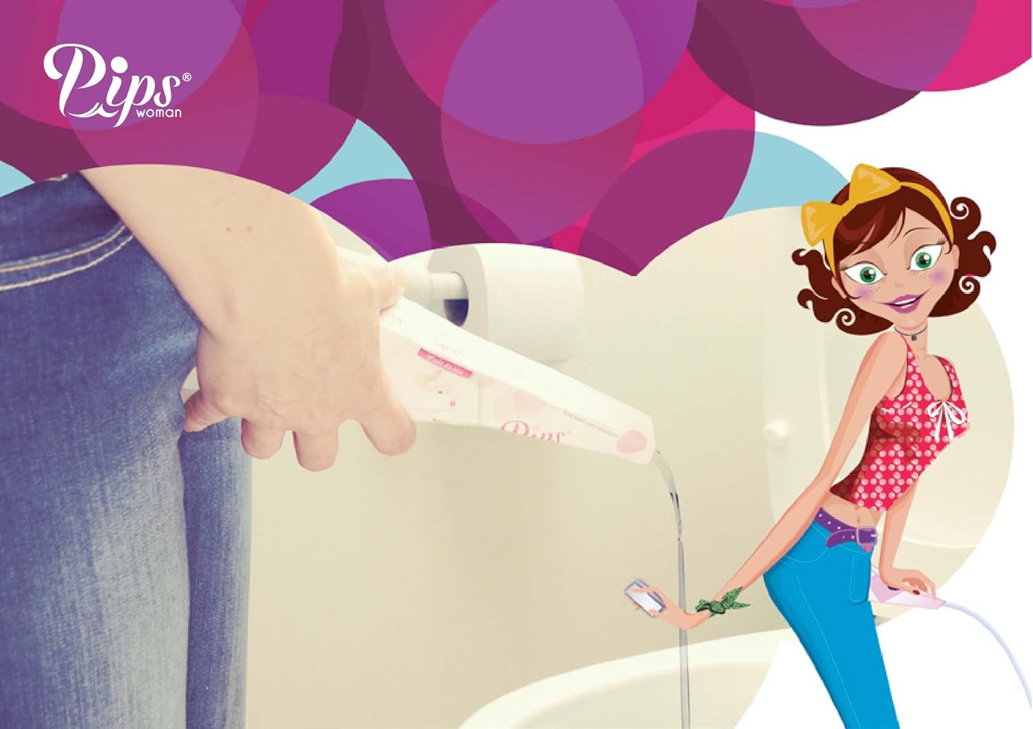 Pips woman Pack unidades Dispositivo urinario femenino Facilitador urinario para orinar de