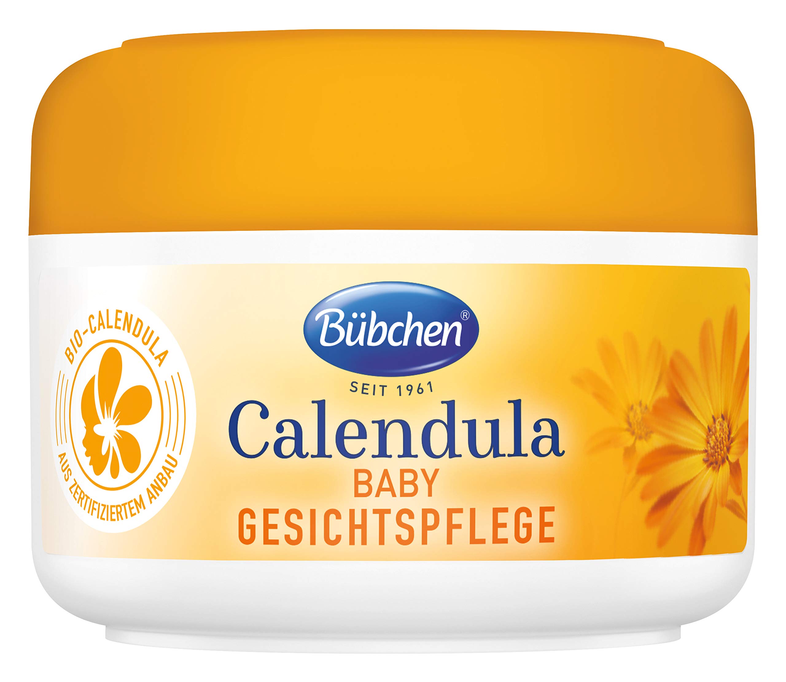 Bübchen Calendula Facial Care with Organic Calendula to Protect Sensitive Baby Skin 75 ml