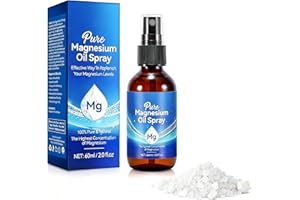 Magnesium Oil Spray, Pure Magnesium Oil for Feet,100% Natural & Organic Magnesium, Easy to Absorb & Use, Topical Magnesium Sp
