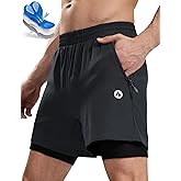 Nepest Men’s 4D Padded Mountain Bike Shorts MTB Cycling Biking Bicycle Riding Shorts with Zipper Pockets