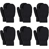 MniJiza Baby Winter Mittens Toddler Stretch Knit Gloves Magic Warm Glove for Baby Boys Girls