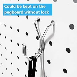 FRIMOONY Pegboard Hooks, with Bins, Peg Locks, for