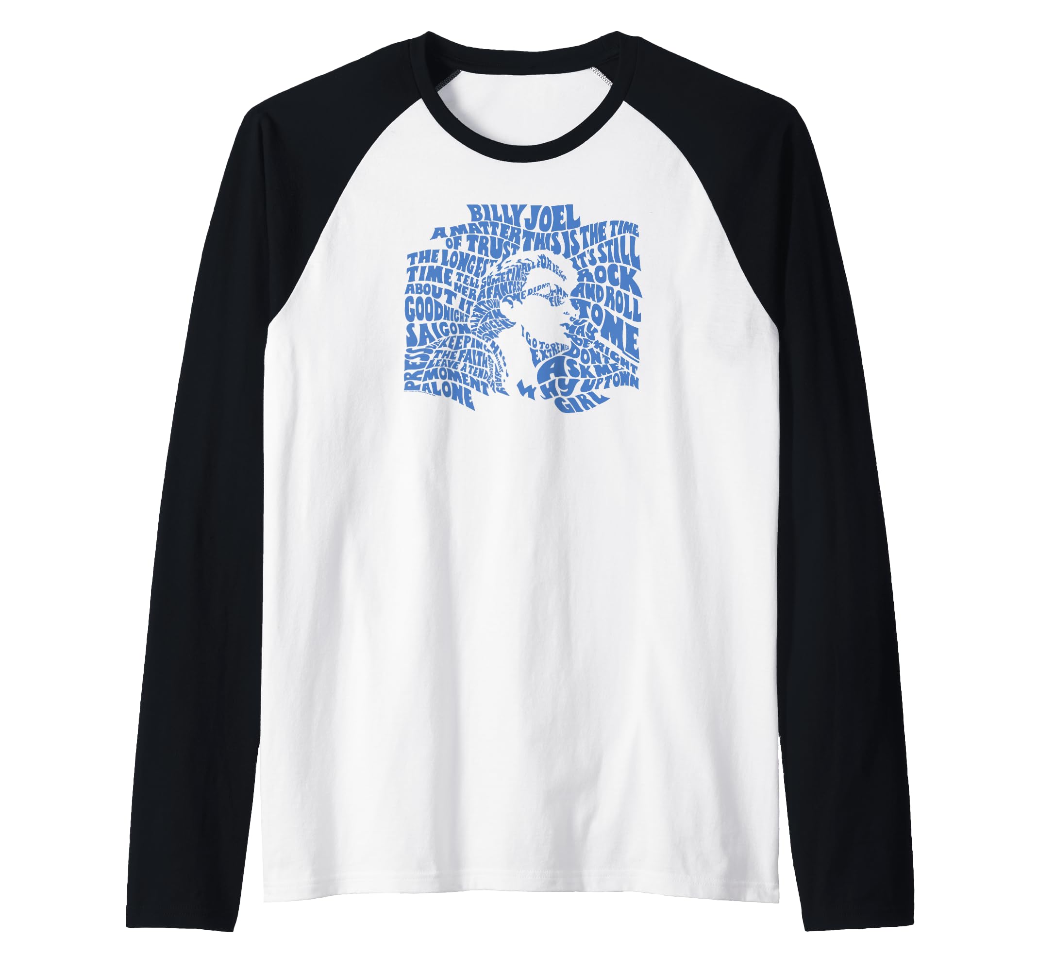 Billy Joel - All The Songs Raglan Baseball Tee