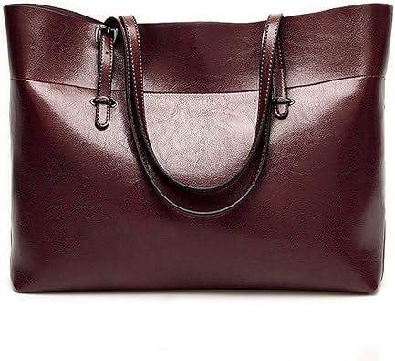 dark red tote bag