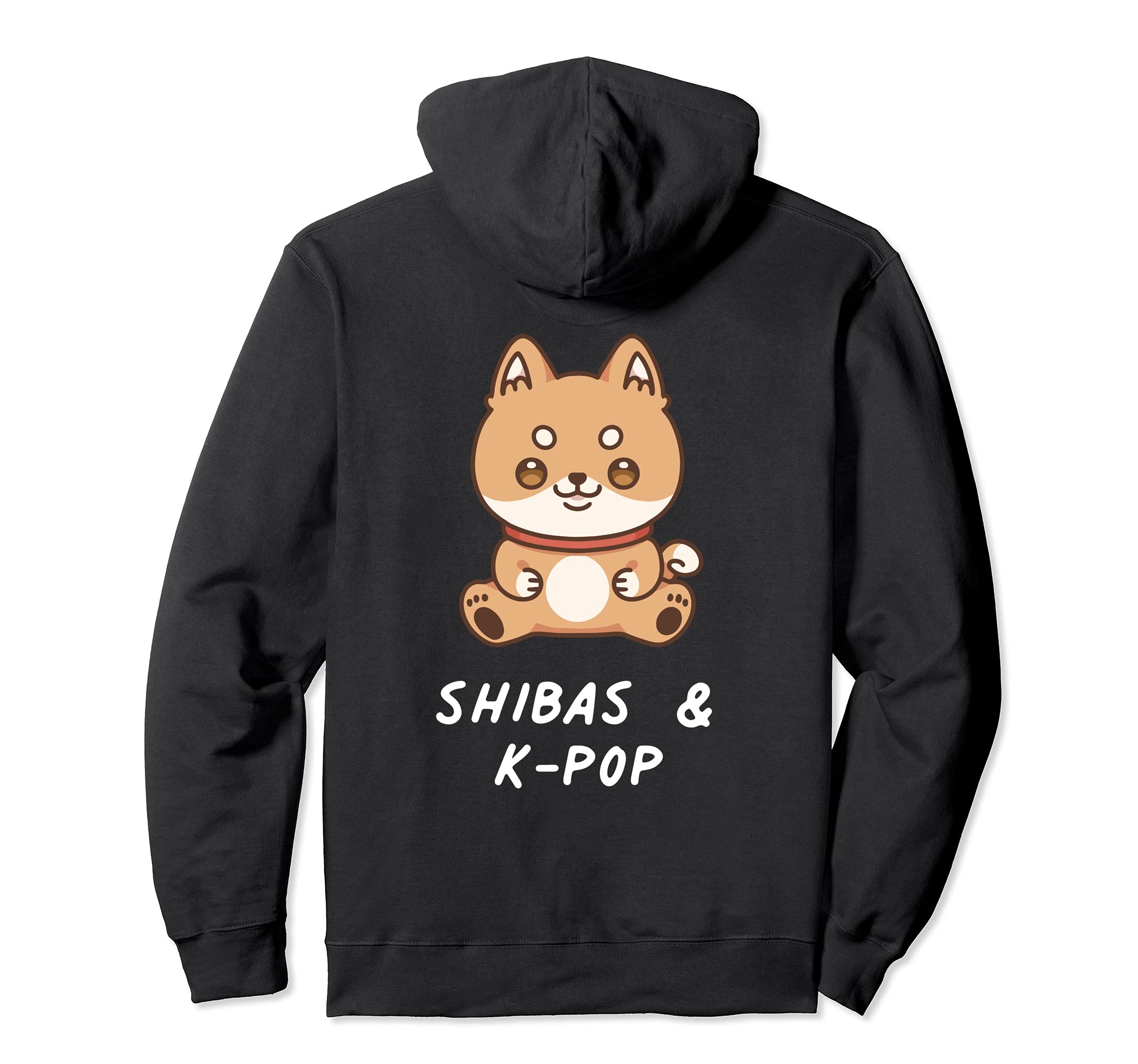 Shibas & K-Pop Kawaii Shiba Japanese Dog South Korea Music Pullover Hoodie