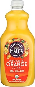 Uncle Matt's Organic Orange Juice Pulp Free, 52 Fl Oz Bottle