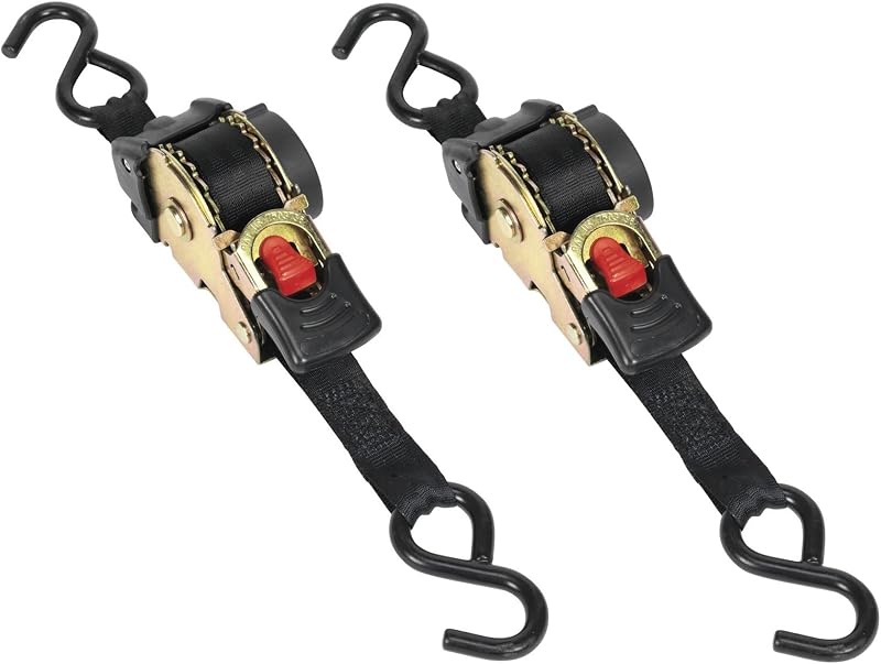 Sealey ATD25301 Auto Retract Ratchet Tie Down 25mm x 3m Pack of 2