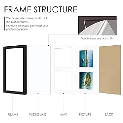 DUENPY 11x14 Picture Frame, 5x7 Collage Picture