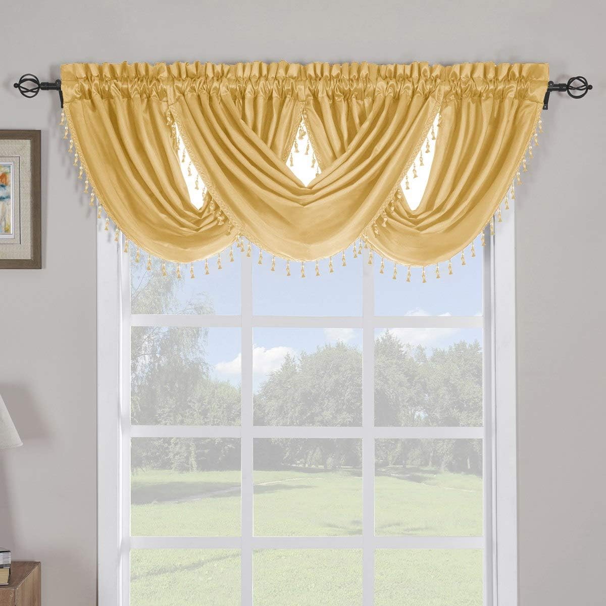 Amazon Com Luxury Window Curtain Valance Single Piece Soho