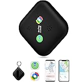 Dual-System Compatible Bluetooth Tracker for iOS or Android Key Finder, Item Locator, Smart Luggage Tracker, Pet Tracker Works with Apple Find My or Google Find Hub IP67 Waterproof Rating