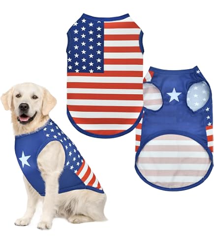 Hundeweste Mit US-Flagge – Atmungsaktives Tanktop Für Kleine Bis Mittelgroße Hunde