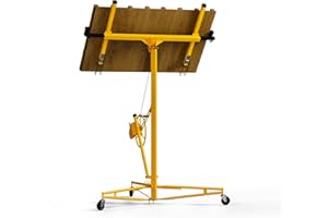 UFURPIE Drywall Lift Panel Hoist 16ft Drywall Lifter Jack Lifter 150lb Weight Capacity Jack Rolling Caster Wheel Sheetrock Drywall Lifts Drywall Tools Construction Tools for Ceiling