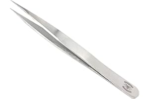 Scientific Labwares Stainless Steel General-Purpose Forceps with Fine Precision Tips - 3.5 in. (90 mm) Length - Assembly Tools