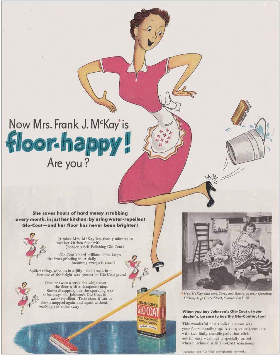 Amazon Com Relicpaper 1951 Johnson S Glo Coat Mrs Frank J Mckay