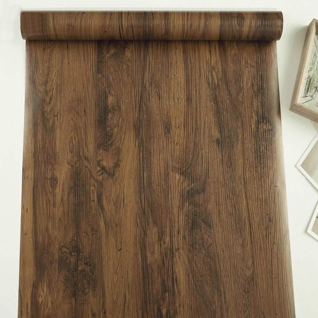Waddllcor Faux Wood Grain Contact Paper Self Adhesive Vinyl Self Adhesive Shelf Liner Drawer Furniture Countertop Cabinet Sticker 16" x 78.7" - Image 3