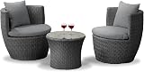 Garden Store Direct Rattan Wicker Bottle Bistro Set - Compact & Durable view 7