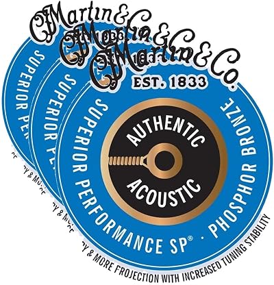 Martin MA535 Authentic Acoustic Pack 3 Light 11-52 Phosphor Bronze CustomLight