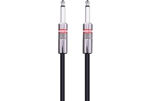 Monster Prolink Classic Speaker Cable - 12FT Straight to Straight Instrument Cable - Straight 1/4-Inch Plugs - Guitar Cord w/Superior Signal Transfer, Noise Reduction, Duraflex Outer Jacket