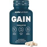 Gain Appetite Booster Capsules for Adults, Weight Gainer Support for Men and Women, Creatine Enhanced Weight Gain Pills with Ginger Extract, Blessed Thistle and Gentian Root - 120 Capsules