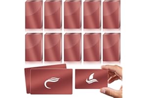 weparmeety 100 Pcs Metal Engraving Blanks Aluminum Sheet Laser Engraving Business Card Multipurpose DIY Gift Cards 86 x 54 x 