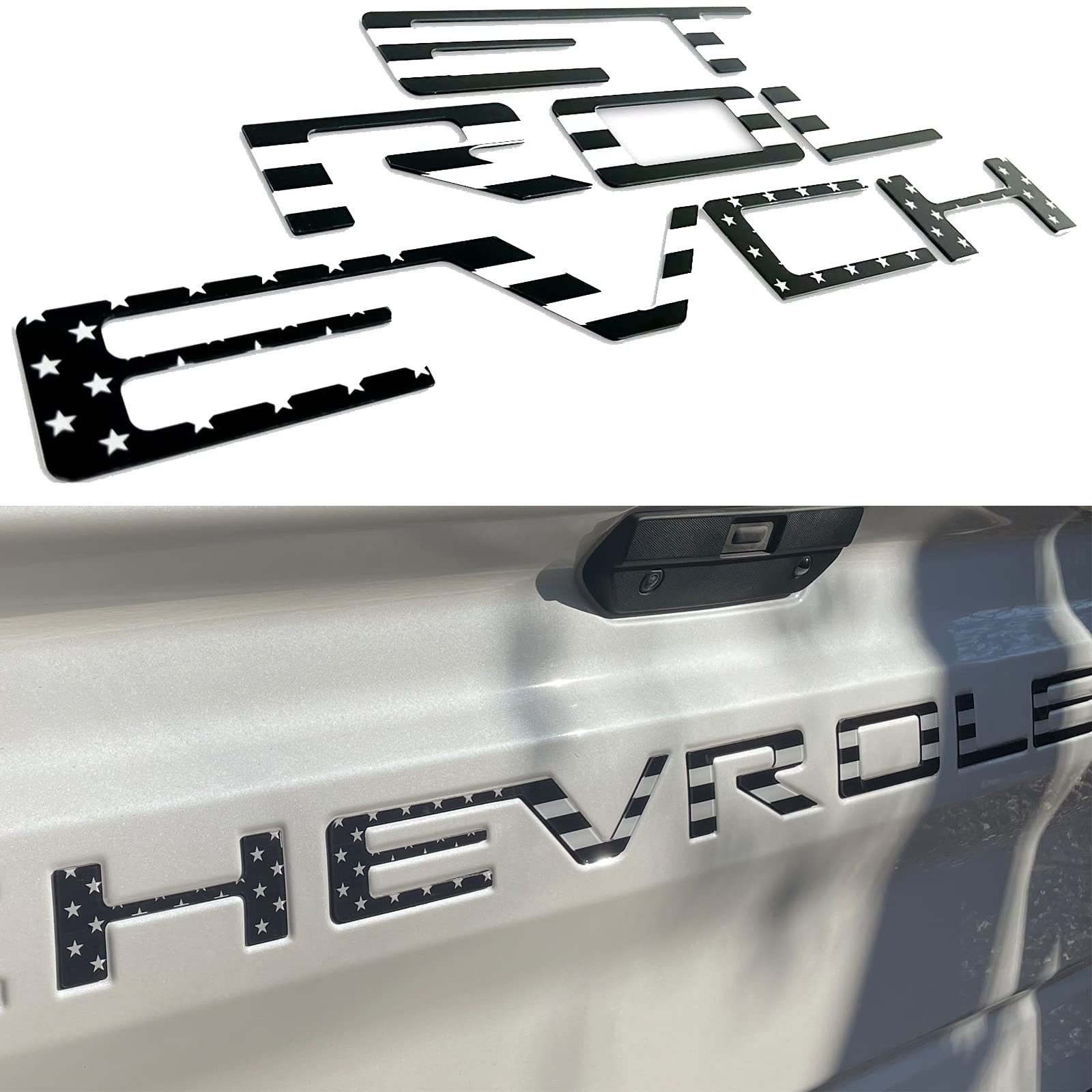 AUTO SAFETY Tailgate Insert Letters Compatible with