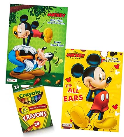 6100 Mickey Mouse Coloring Book With Crayons HD