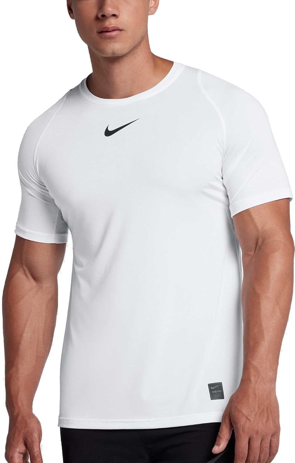 nike men's pro cool fitted short sleeve shirt