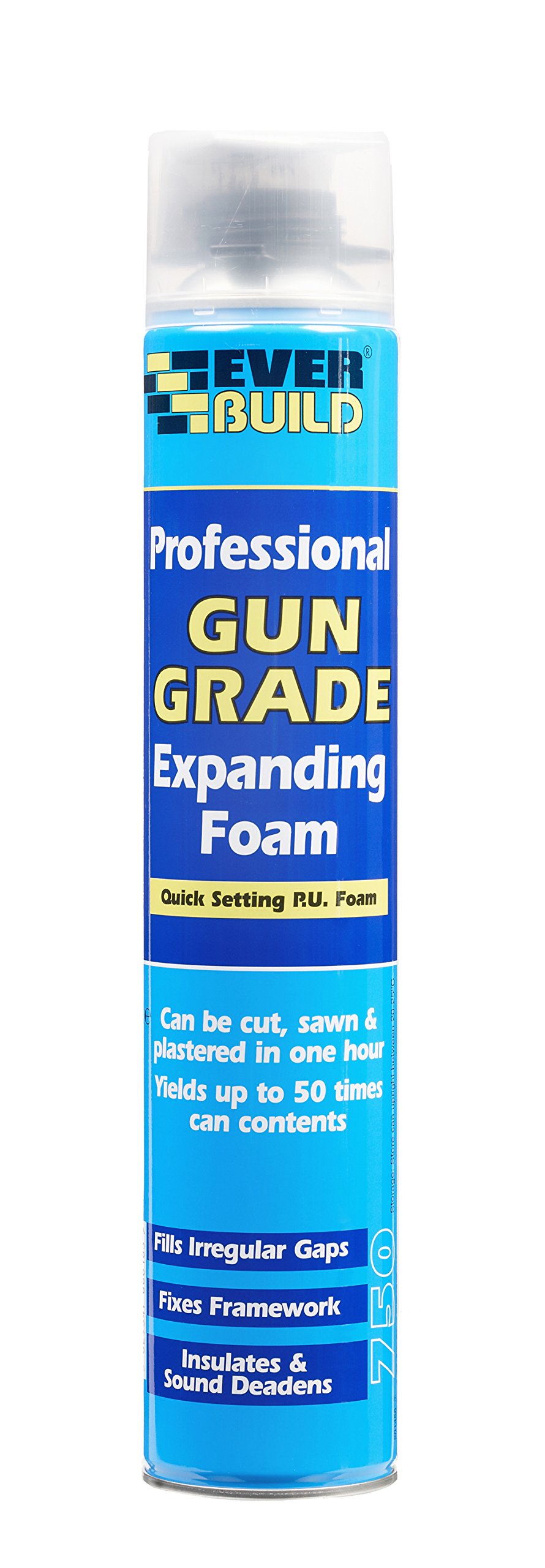 Everbuild Professional Quick Setting Gun Grade Expanding Foam, 750 ml