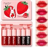 6 Colors Lip Stain, Lip Tint, Lip Stain Long Lasting Waterproof, Lip Makeup | Lip Tint Stain, Liquid Lipstick, Lip Gloss for Women, Red Lip Stain, Cute Stuff, Mini Makeup,Stuff for Teen Girls,Vivid Color