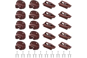 MOESTOONT Upgrade Drawer Slides for kenlin Rite-Trak II Replacement, 10 Sets of Improved 168 Track Guides with Metal Back, Universal Drawer Guide for Dresser, Nightstand Drawers from Most Furniturers