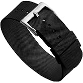 WatchGecko TidalPass Rubber Watch Strap | British Military Style FKM Rubber Replacement Watch Band, Waterproof, Versatile And Stylish, Ideal For Dive Watches