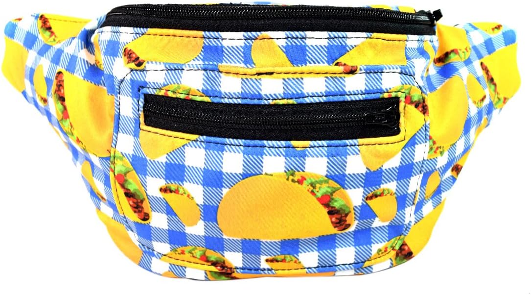 Santa Playa Taco Tuesday Party Fanny Pack, Fun Boho Chic Handmade w/Extra Guacamole