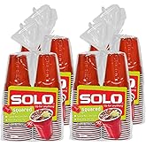 SOLO Cup Company Red Squared Plastic Party, 18 Ounce, 200 Count, 50 Count (Pack of 4)