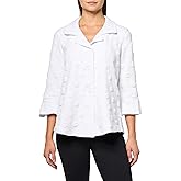 MULTIPLES Three Quarters Flounce Sleeves Button Front Jacket