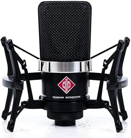 Amazon Com Neumann Tlm 102 Black Cardioid Condenser Microphone Studio Set W Shock Mount Mt Musical Instruments